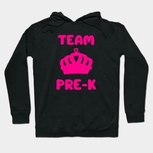 Team pre K pink funny Hoodie